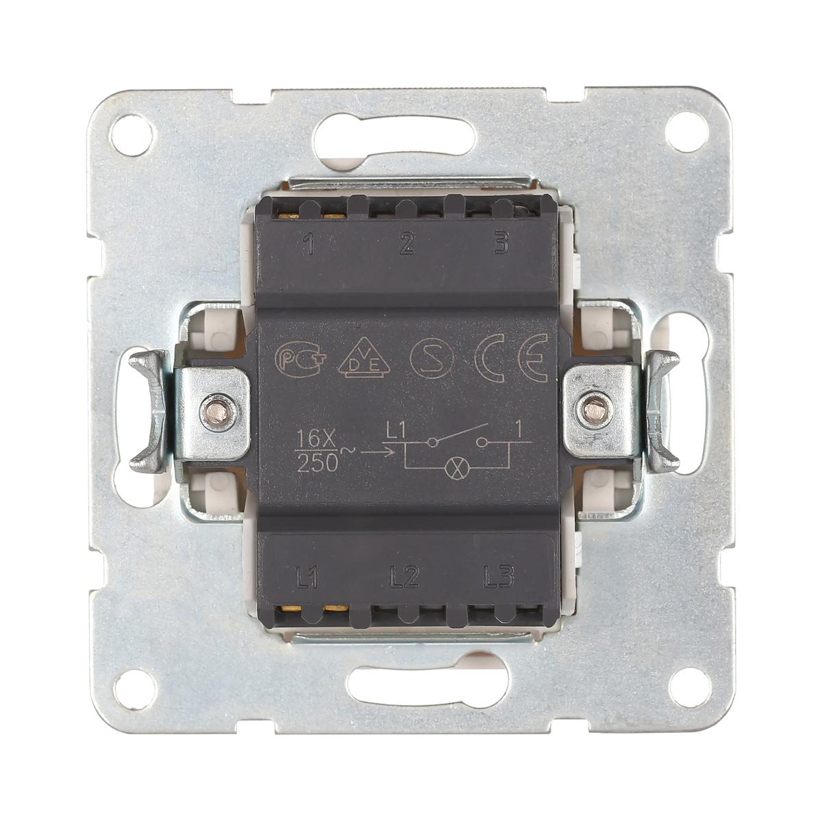 фото выключатель lk studio 1-кл., c индикатором (схема 1l) 16 a, 250 b (белый) lk60 860204-1 | 220svet.ru