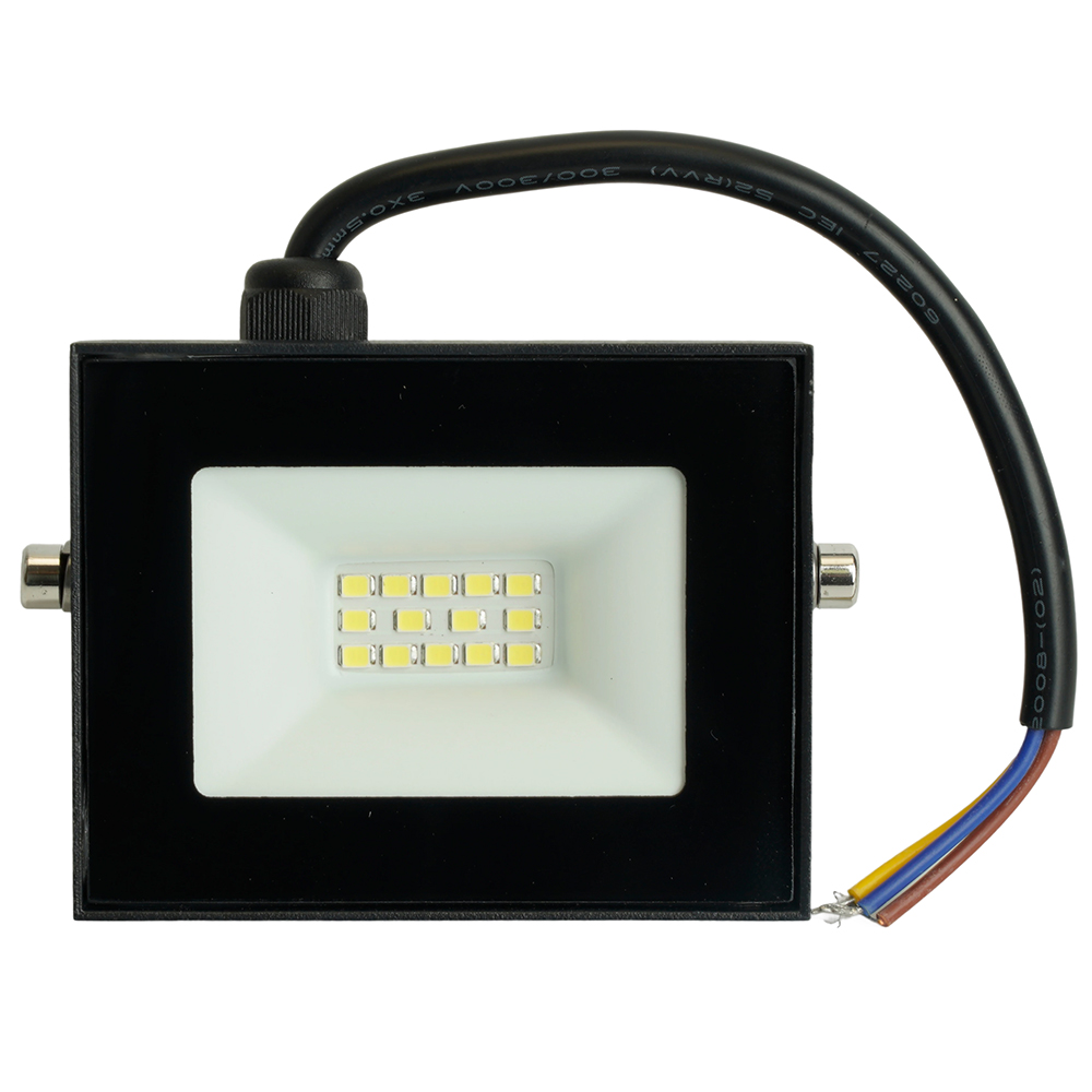 фото светодиодный прожектор saffit sfl51-20 ip65 20w 6500k черный 51192 | 220svet.ru