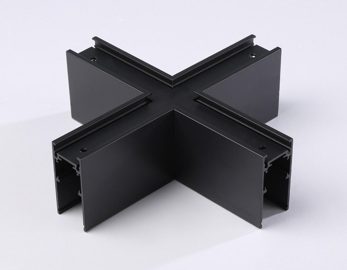 фото коннектор x-образный для накладного шинопровода ambrella light track system magnetic gl3376 | 220svet.ru