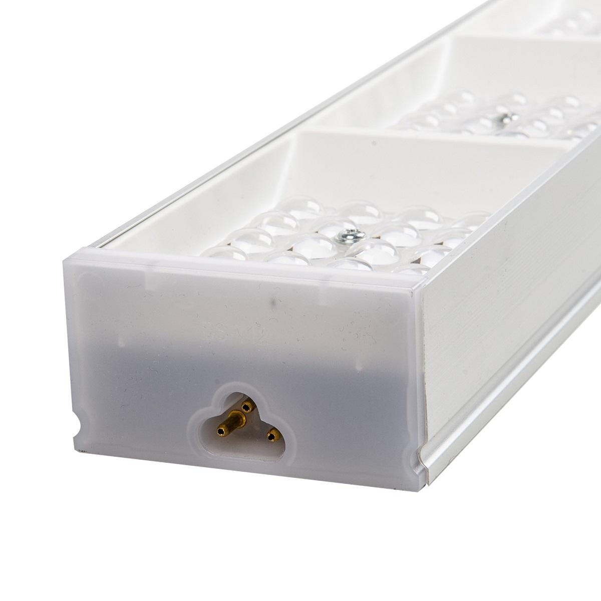 фото линейный светодиодный светильник uniel ulo-el120b-100w/4000k/k silver linkable ul-00010693 | 220svet.ru