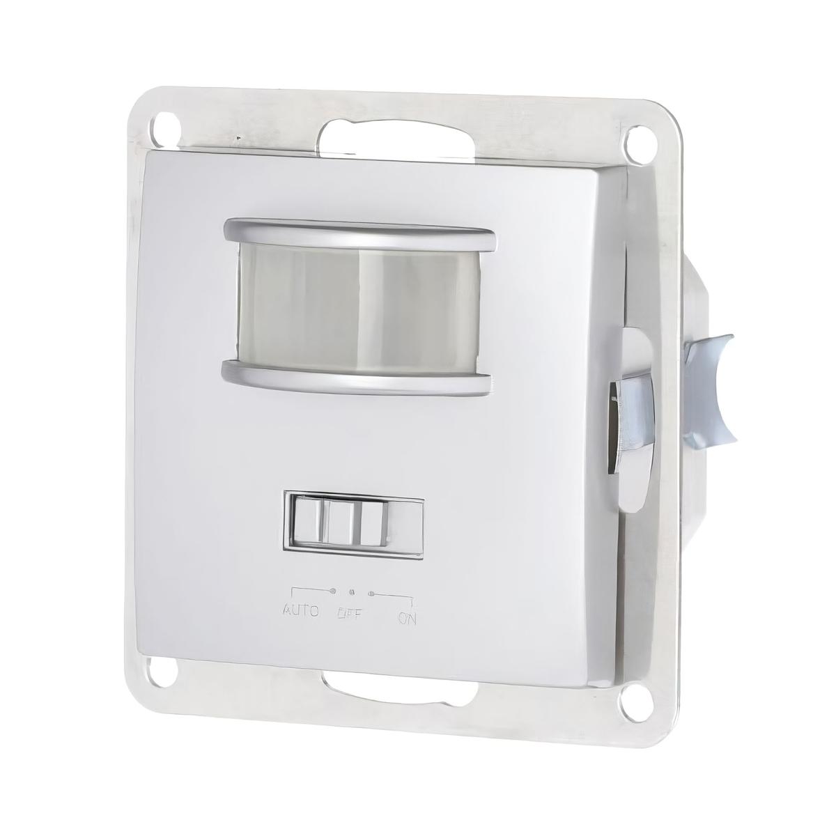 фото датчик lk studio движения скрытой установки для помещений (серебристый металлик) lk60, lk80 867703-1 | 220svet.ru