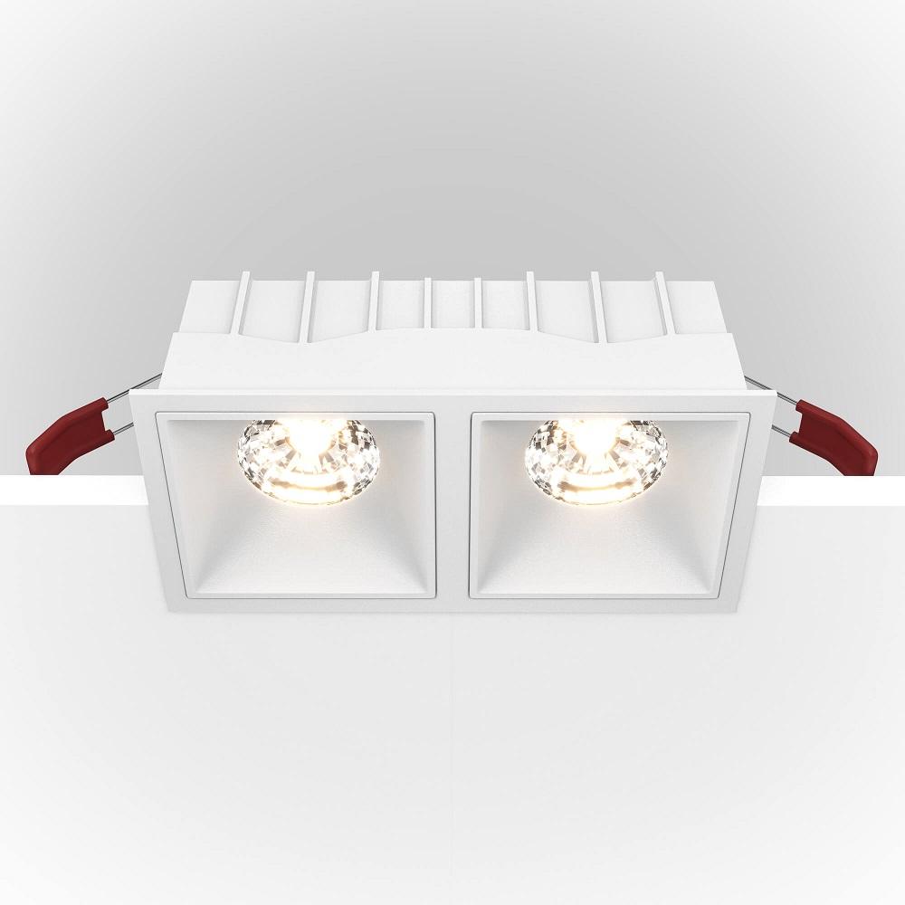 фото встраиваемый светильник maytoni alfa led dl043-02-15w4k-d-sq-w | 220svet.ru