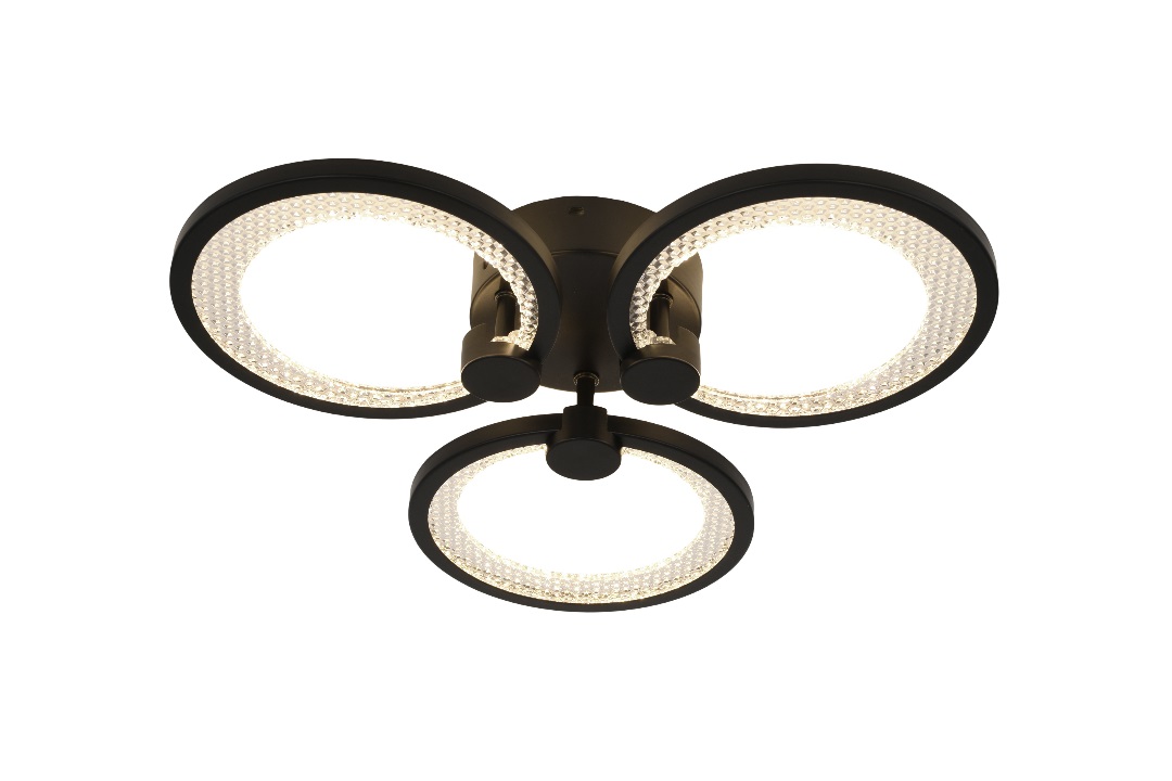 фото светильник потолочный светодиодный эра модерн с ду odry cll-1-46-rc bk б0069750 | 220svet.ru