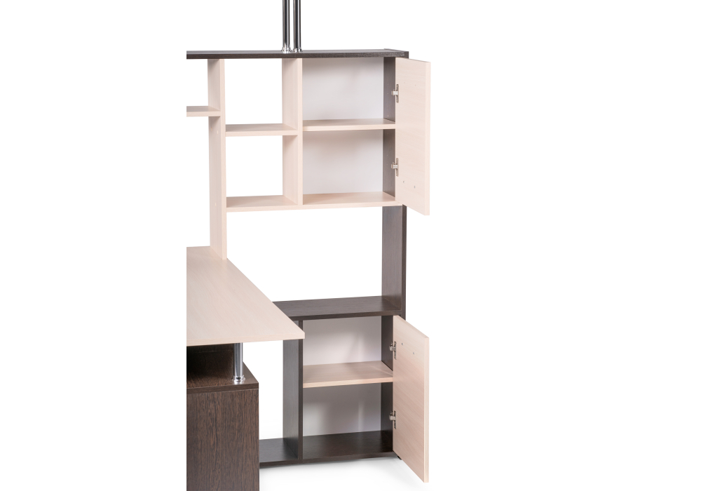 фото компьютерный стол правый  woodville кс-15 дуб молочный 295292 | 220svet.ru