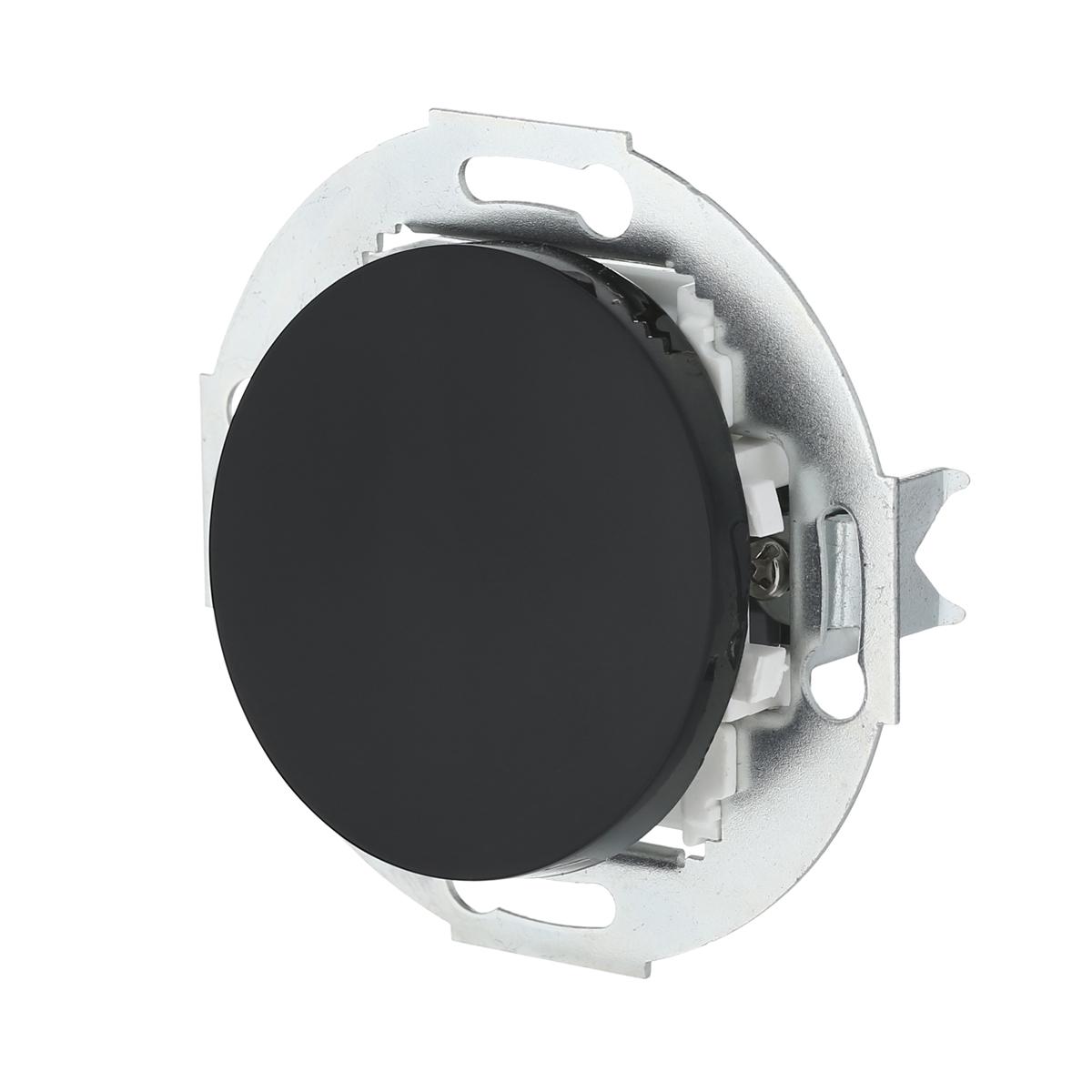 фото выключатель lk studio одноклавишный (схема 1) 16 а, 250 в (черный) 880108-1 | 220svet.ru