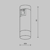 Миниатюра фото трековый магнитный светодиодный светильник maytoni skim flaritytr145-1-3w3k-w-b | 220svet.ru