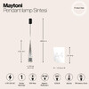 Миниатюра фото подвесной светодиодный светильник maytoni sintesi p090pl-l12ch3k | 220svet.ru