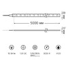 Миниатюра фото лента gauss 10w/m 120led/m 2835smd теплый белый 5m bt039 | 220svet.ru