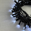 Миниатюра фото гирлянда нить с колпачком 10м белая 220в, 100 led, провод черный пвх, ip65 ltc pst100cap-11-2w | 220svet.ru