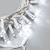 Миниатюра фото гирлянда нить 10м белая 220в, 100 led, провод белый каучук 2,3мм, ip65 ltc eco100-8-2w | 220svet.ru