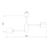 Миниатюра фото потолочная люстра eurosvet 70127/8 черный | 220svet.ru