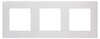 Миниатюра фото рамка для розеток и выключателей эра серия 12 12-5103-01м на 3 поста, сатин, белый матовый б0065748 | 220svet.ru