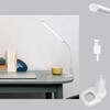 Миниатюра фото настольная светодиодная лампа на струбцине reluce 00821-0.7-01 wt | 220svet.ru