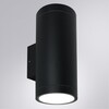 Миниатюра фото уличный настенный светильник arte lamp torcular a1313al-2bk | 220svet.ru