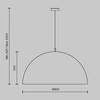 Миниатюра фото подвесной светильник maytoni dome mod169pl-05gb1 | 220svet.ru