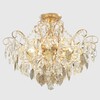 Миниатюра фото потолочная люстра crystal lux esmiralda pl6 gold | 220svet.ru