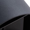 Миниатюра фото уличный настенный светодиодный светильник arte lamp rullo a1415al-1bk | 220svet.ru
