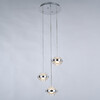 Миниатюра фото подвесной светильник delight collection md22030002-3a chrome/clear | 220svet.ru