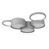 Миниатюра фото потолочный светильник loft it pin 10317/5 grey | 220svet.ru