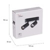 Миниатюра фото магнитная трековая система reluce 13005-9.3-002ur magnetic led2x5w bk | 220svet.ru