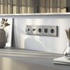 Миниатюра фото розетка с заземлением серебряный матовый werkel w1171065 | 220svet.ru