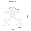Миниатюра фото потолочная люстра myfar eileen mr1501-4c | 220svet.ru