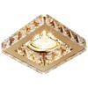 Миниатюра фото встраиваемый светильник ambrella light crystal k110 cl/g | 220svet.ru