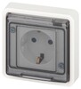 Миниатюра фото розетка эра эксперт 11-2521-01 с заземлением с крышкой 2p+e ip55 16a-250в су белый б0063259 | 220svet.ru