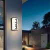 Миниатюра фото уличный настенный светодиодный светильник arte lamp lancia a6419al-1bk | 220svet.ru