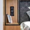 Миниатюра фото розетка с заземлением werkel черные матовый w1171008 | 220svet.ru