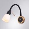 Миниатюра фото бра arte lamp lettura a7009ap-1bk | 220svet.ru