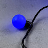Миниатюра фото гирлянда «шарики» 5м синяя 220в, диаметр шарика 40мм, 20 led, провод черный каучук, ip65 ltc hb20-1-2b | 220svet.ru