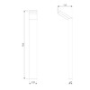 Миниатюра фото уличный светодиодный светильник elektrostandard sensor 1542 techno led серый a053949 | 220svet.ru