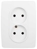 Миниатюра фото розетка эра серия 12 12-2107-01м двойная 2x2p 16а-250в белый матовый б0065688 | 220svet.ru