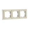 Миниатюра фото рамка 3-постовая mono electric larissa крем 103-171700-162 | 220svet.ru