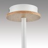 Миниатюра фото потолочная люстра на шатнге lumion irma 8246/5c белый, дерево | 220svet.ru