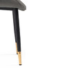 Миниатюра фото стул на металлокаркасе woodville seda-1 dark gray / gold / black 15285 | 220svet.ru