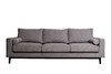 Миниатюра фото диван madrid memory трехместный шенилл коричневый с кантом garda decor madrid-memory-natur kor+colt032 | 220svet.ru