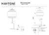 Миниатюра фото настольная лампа maytoni rueca p060tl-l12bk | 220svet.ru