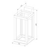 Миниатюра фото уличный настенный светодиодный светильник elektrostandard frame 1527 techno led черный a051855 | 220svet.ru