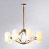 Миниатюра фото подвесная люстра arte lamp cassel a5454lm-8pb | 220svet.ru