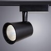 Миниатюра фото трековый однофазный светильник arte lamp atillo a2324pl-1bk | 220svet.ru