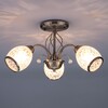 Миниатюра фото подвесная люстра eurosvet 30026/3 античная бронза | 220svet.ru