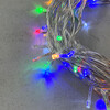 Миниатюра фото гирлянда нить 10м разноцветная с мерцанием белого диода 24в, 100 led, провод прозрачный пвх, ip54 ltc pst100blw-10-1m | 220svet.ru