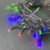 Миниатюра фото гирлянда нить 10м разноцветная 24в, 100 led, провод прозрачный пвх, ip54 ltc pst100-10-1m | 220svet.ru
