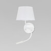 Миниатюра фото бра с тканевым абажуром tk lighting maja 10080 | 220svet.ru