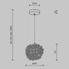 Миниатюра фото подвесной светильник maytoni adamant mod487pl-01bs | 220svet.ru