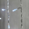 Миниатюра фото гирлянда бахрома 3,1 x 0,5 м белая с мерцанием белого диода 220в, 150 led, провод прозрачный пвх, ip54 ltc pil150blw-10-2w | 220svet.ru