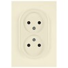 Миниатюра фото розетка эра arktik 16-2107-02 без заземления двойная 2x2p 16а-250в слоновая кость б0071682 | 220svet.ru
