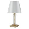 Миниатюра фото настольная лампа crystal lux nicolas lg1 gold/white | 220svet.ru